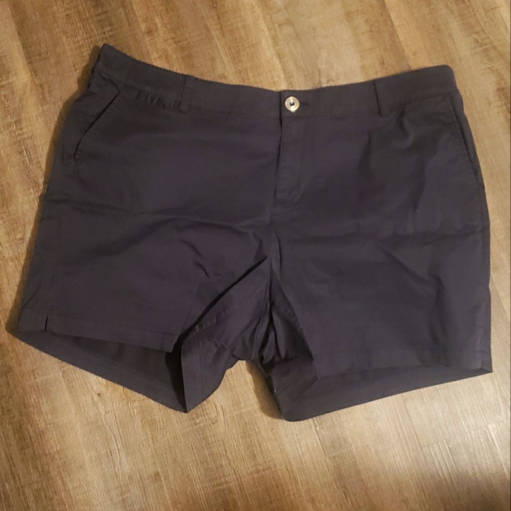 Lane Bryant Navy Chino Shorts size 20 NWT